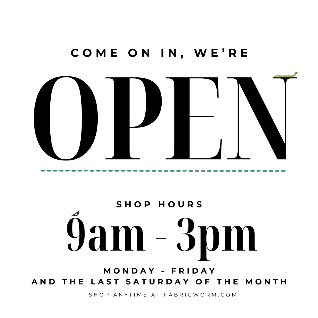 We are open this Saturday